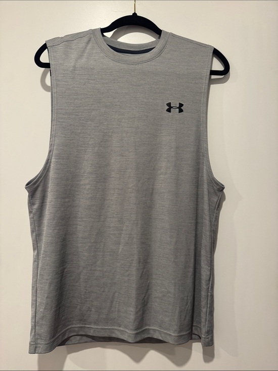 Under Armour Other - Under Armour HeatGear Sleeveless Muscle Tank | Gray | Size Medium